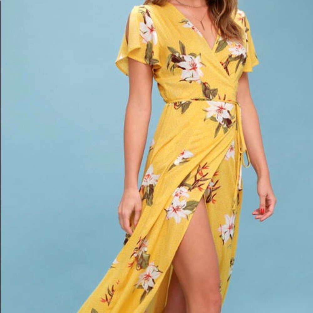 Lulu’s Heart of Marigold Yellow Maxi Dress